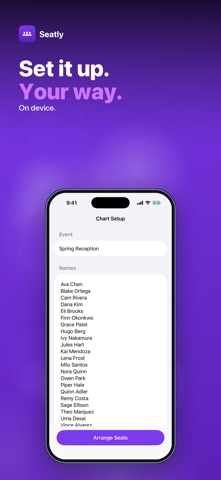 Seatly: Seating Chart Maker iPhone screenshot