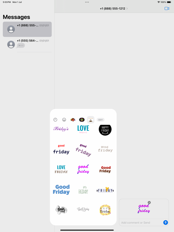 Screenshot #4 pour Good Friday Stickers 2018