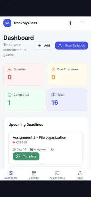 Smart Syllabus screenshot 1