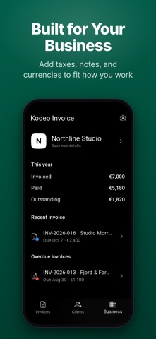 Kodeo Invoice: Invoice Maker Screenshot 3 of 4