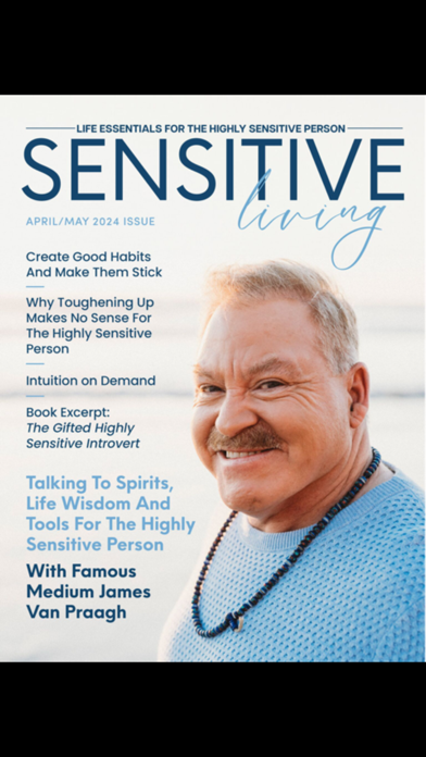 Sensitive Living Magazine Screenshot