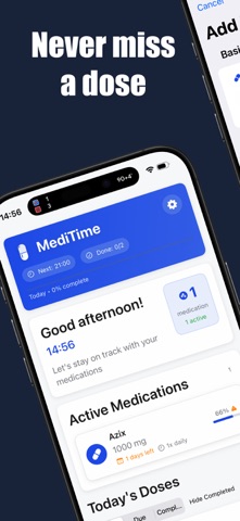 MediTime: Pill & Med Reminder screenshot