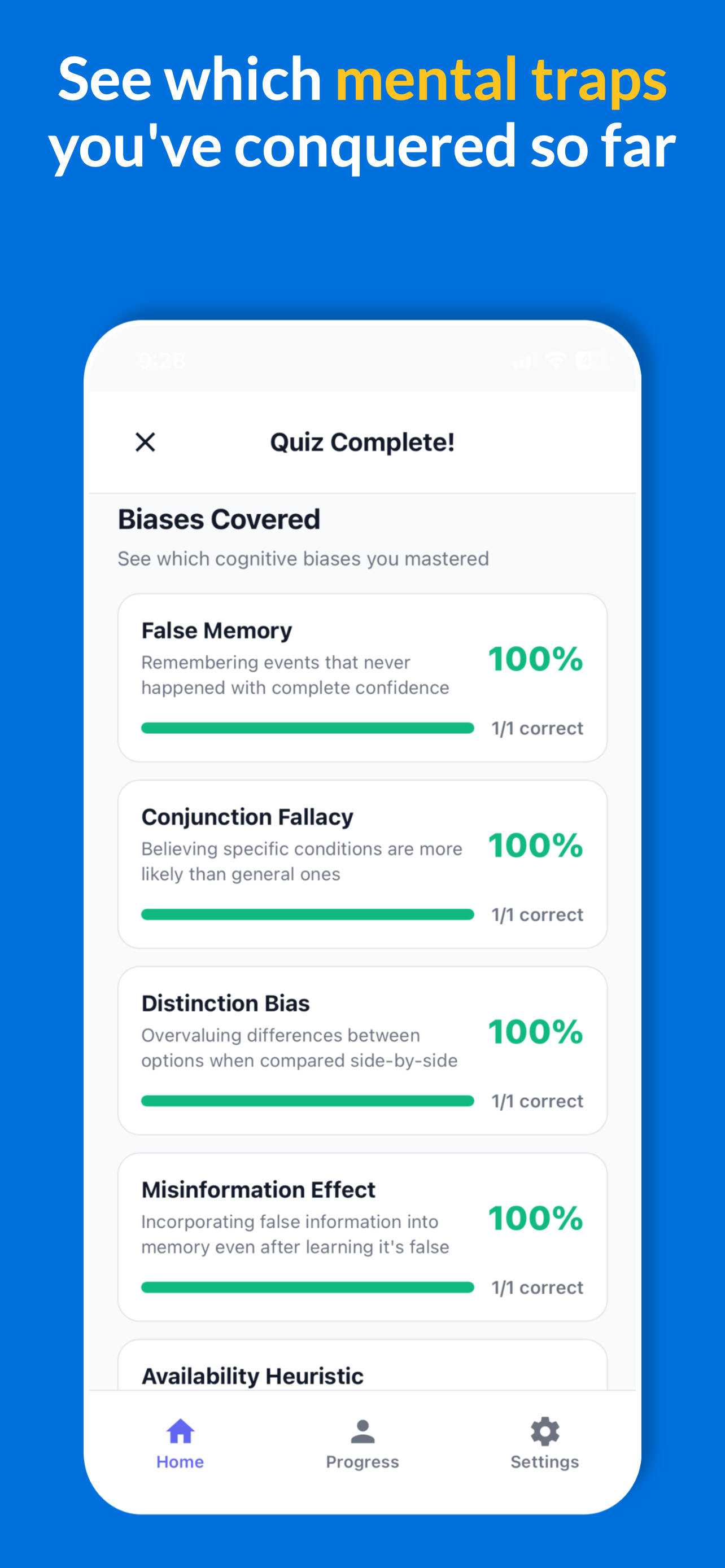 BehaviorIQ: Cognitive Bias
