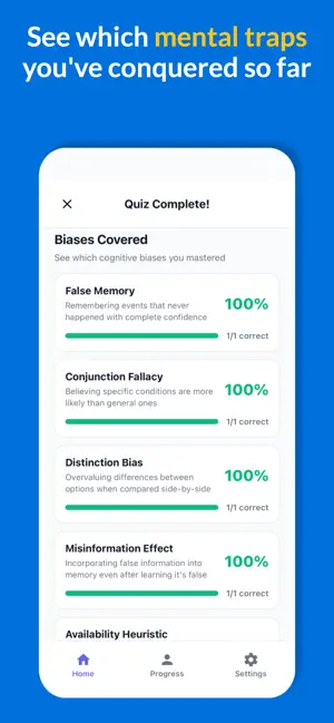 BehaviorIQ: Cognitive Bias screenshot 4