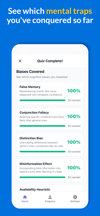 BehaviorIQ: Cognitive Bias Screenshot 4 of 8