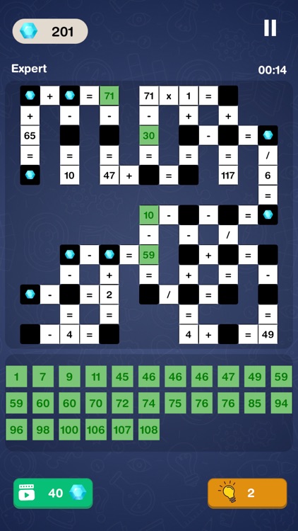 Math Puzzle Game - Crossword screenshot-3