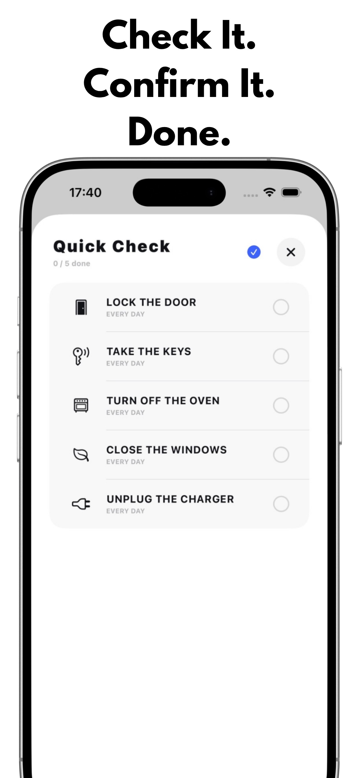 Screenshot 4 of CONFIRM - Safety Check
