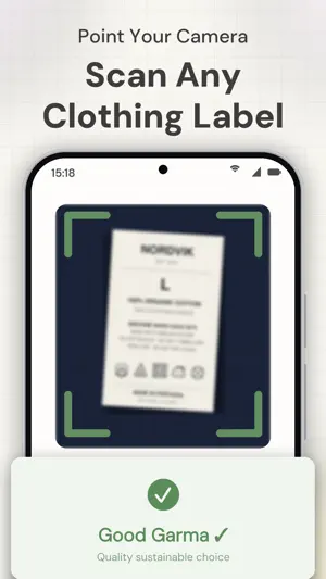 Garma: AI Clothing Label Scan screenshot 1