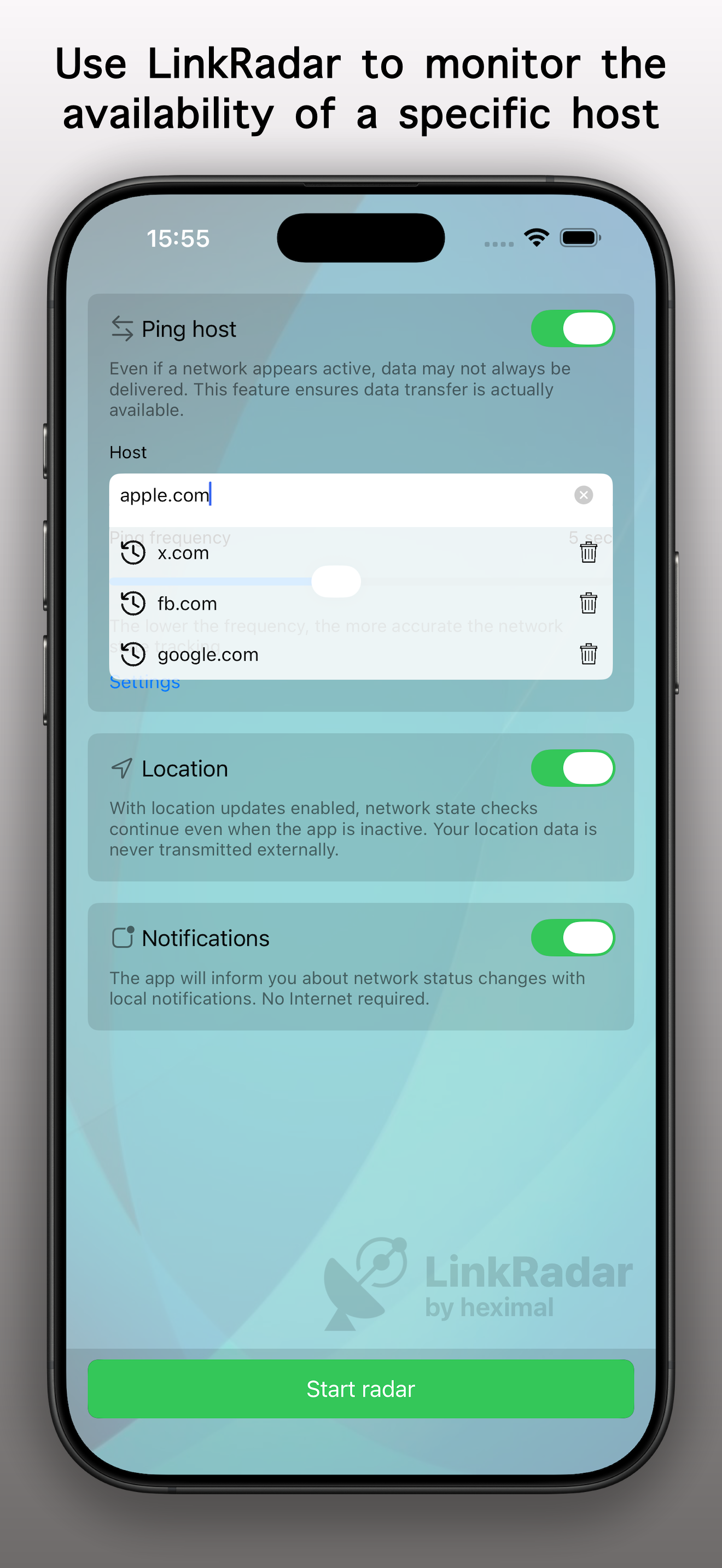LinkRadar - watching network