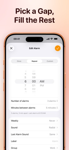 MultiAlarm – Group Your Alarms iPhone screenshot