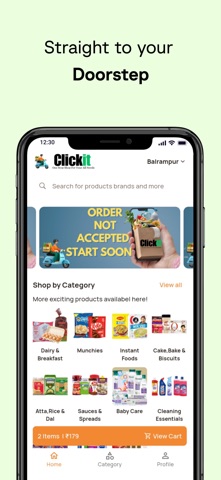 Clickit Grocery iPhone screenshot
