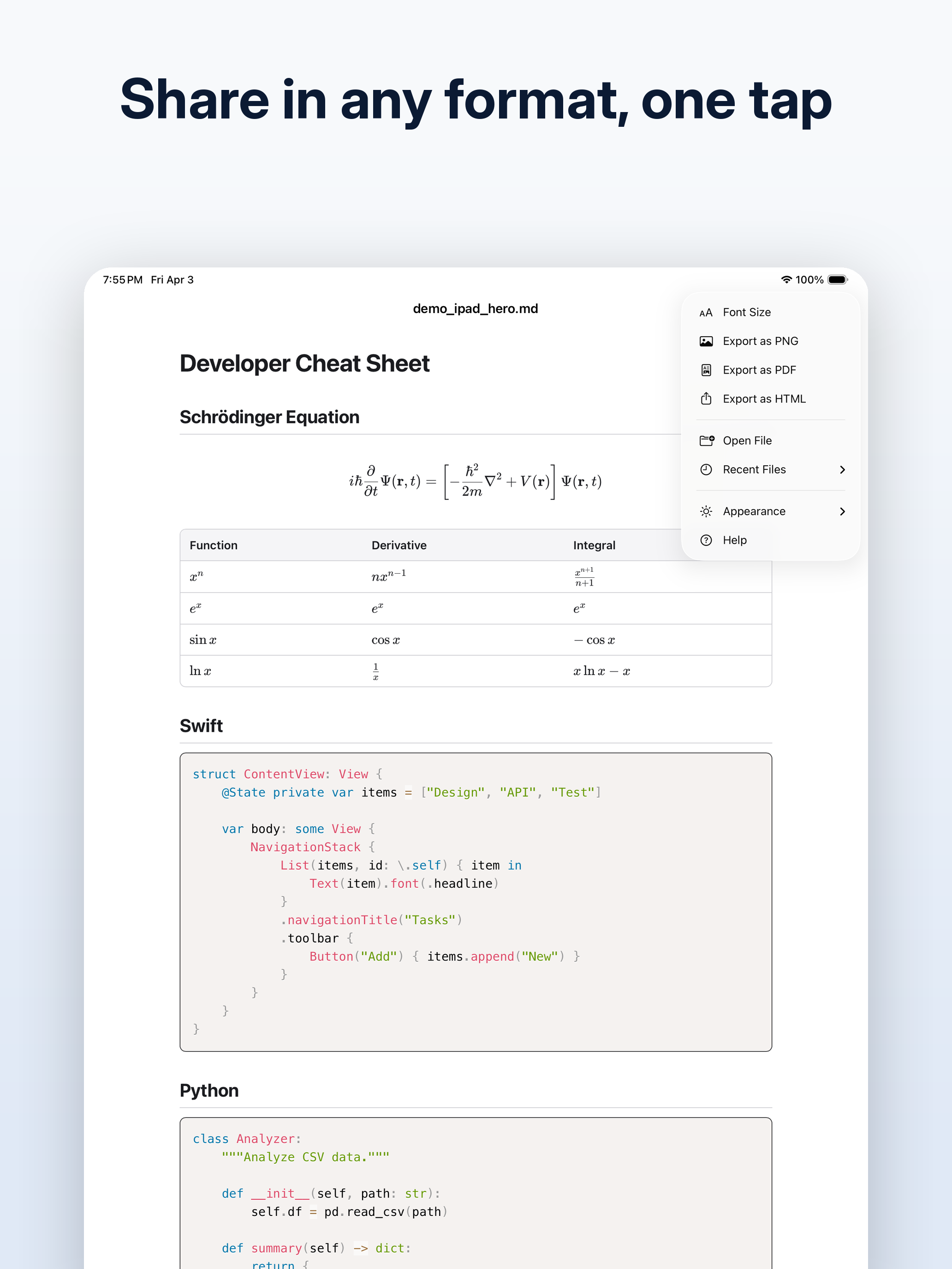RC Markdown