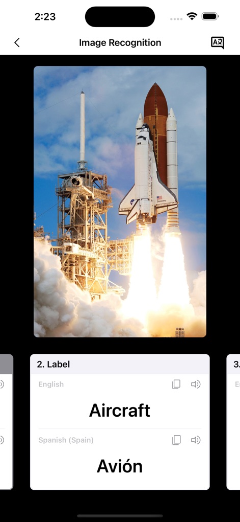 Instant Voice Translate - The app offers robust image recognition display and instant object label translation, helping users identify and understand items in different languages.
