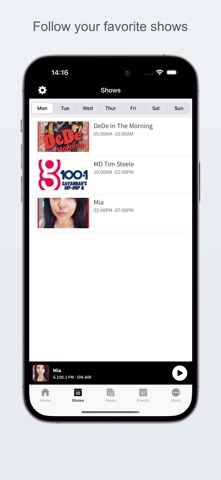 G 100.1 iPhone screenshot