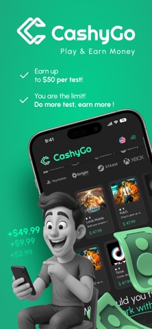CashyGo: Earn Cash & Rewards iPhone screenshot