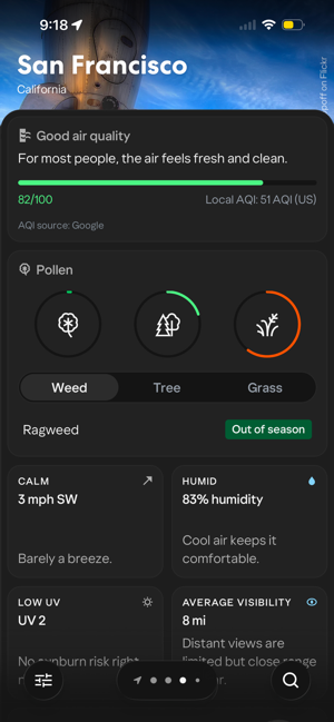 Yahoo Tempo Screenshot