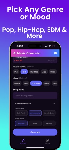 AI Song Music Generator - Jano iPhone screenshot