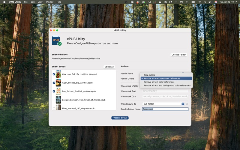 App screenshot
