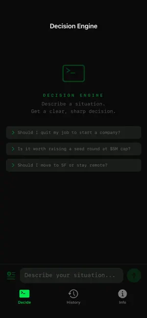 Decision Engine AI screenshot 2