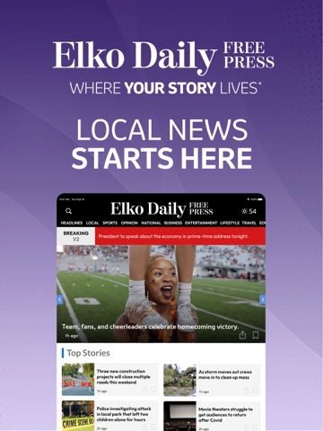 Elko Daily Free Press iPad screenshot