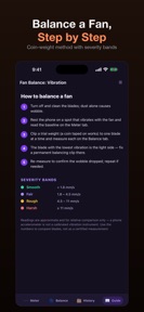 Fan Balance: Vibration screenshot