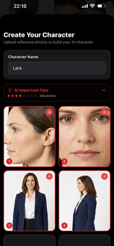 Vanta - AI Character & Scenes Screenshot 3 of 8