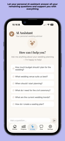 The Wedding Planner Pro iPhone screenshot