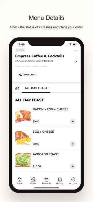 Empress Coffee & Cocktails screenshot 2