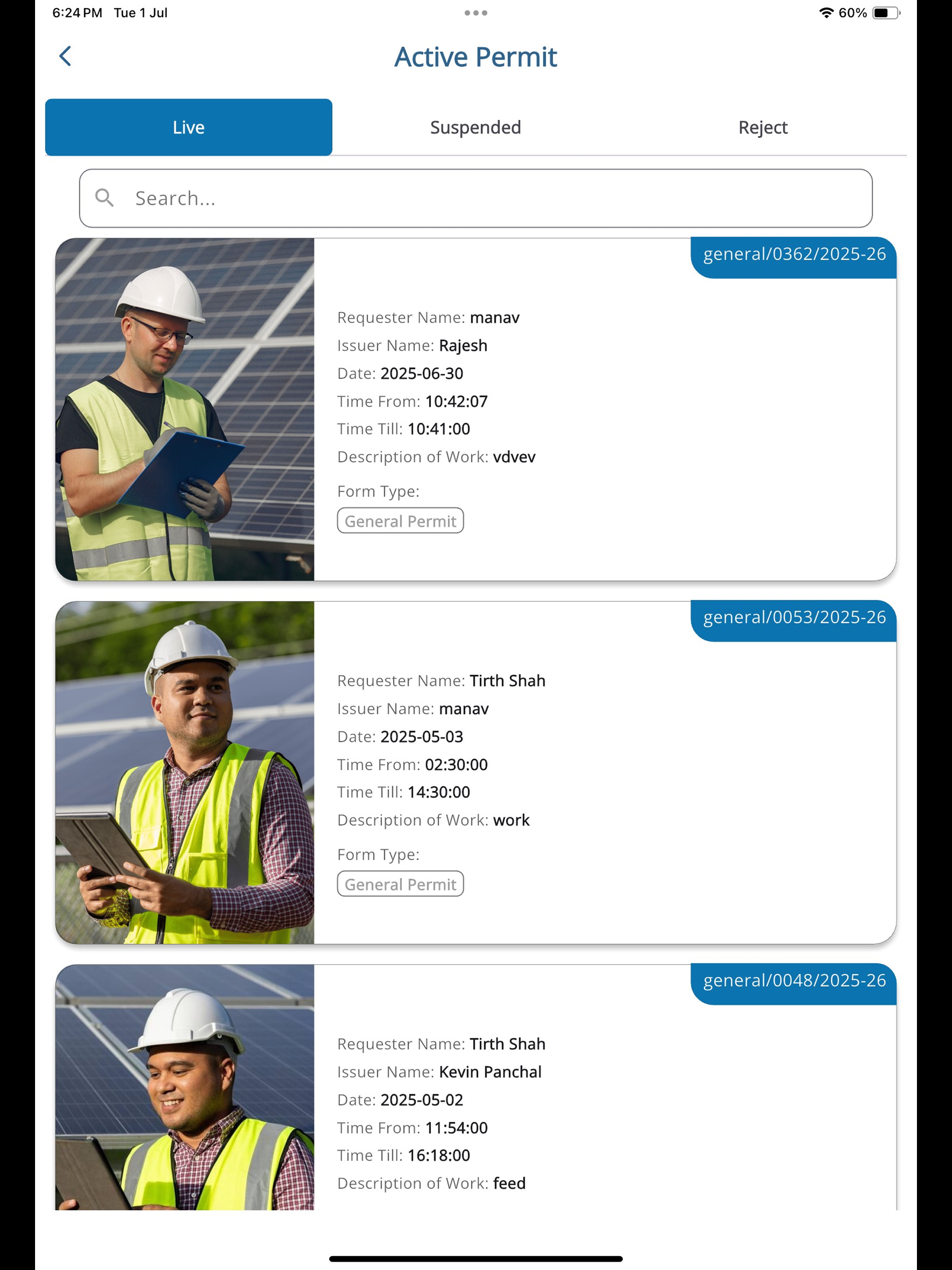 Work Assignment Management