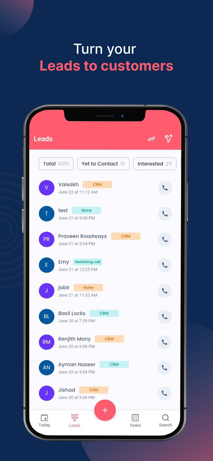 Getlead CRM-LeadsDealsTasks