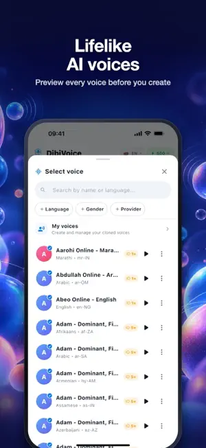 DibiVoice: Text to Speech AI screenshot 2