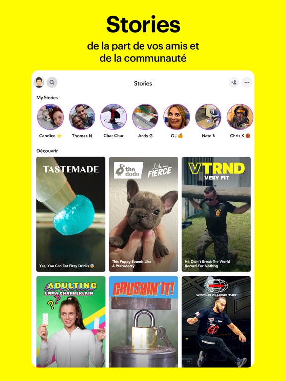 Snapchat : chats entre ami·e·s Screenshots