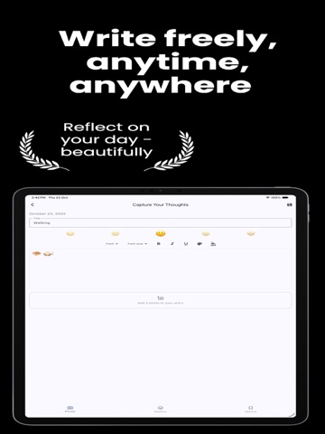 Diario: Diary with password iPad screenshot