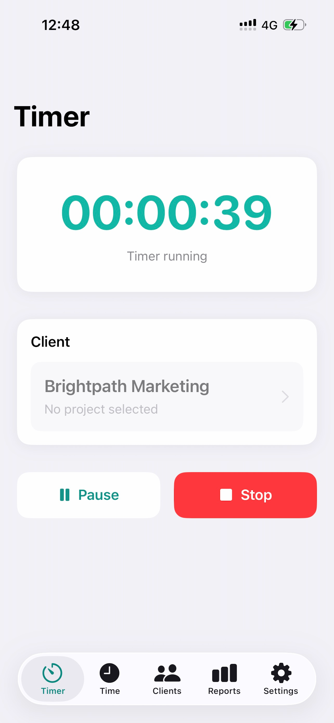 Client Time Counter