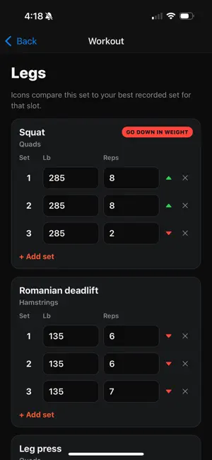 Push/Pull/Legs screenshot 4