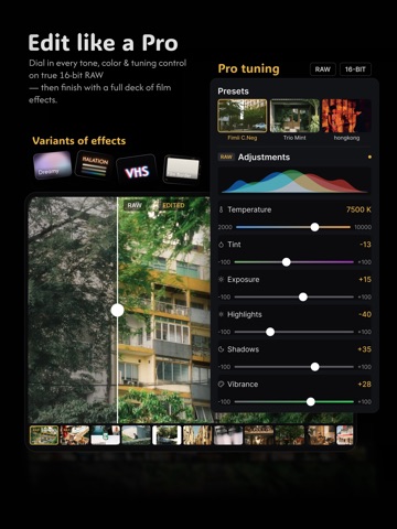 Fimii - Photo Editor & Presets iPad screenshot 1