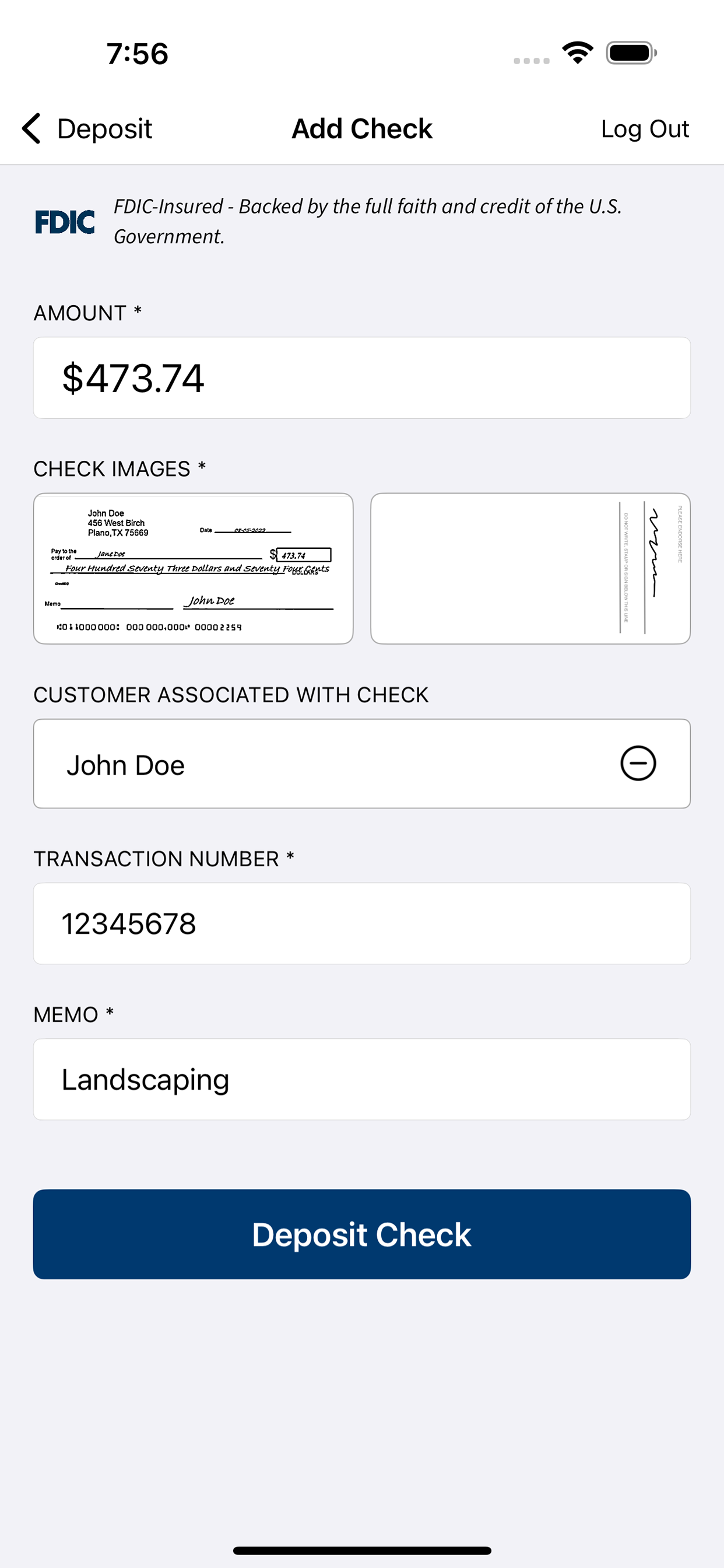 SouthTrust Merchant Deposit