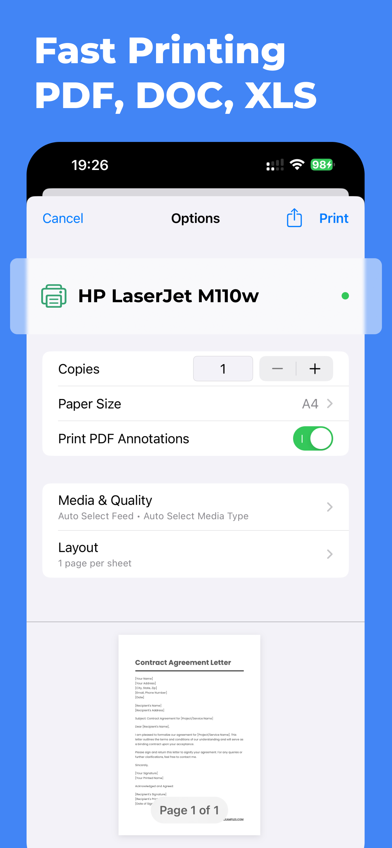 AirPrinterSmart - print app