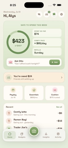 Comfy Budgets: Expense Tracker Screenshot 1 of 7