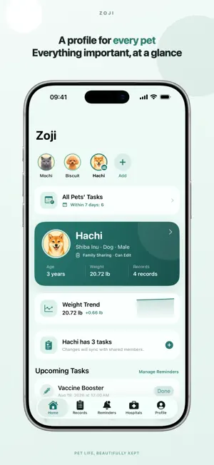 Zoji: Pet Health Tracker screenshot 3