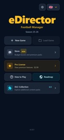 eDirector™ Football Manager 26 screenshot
