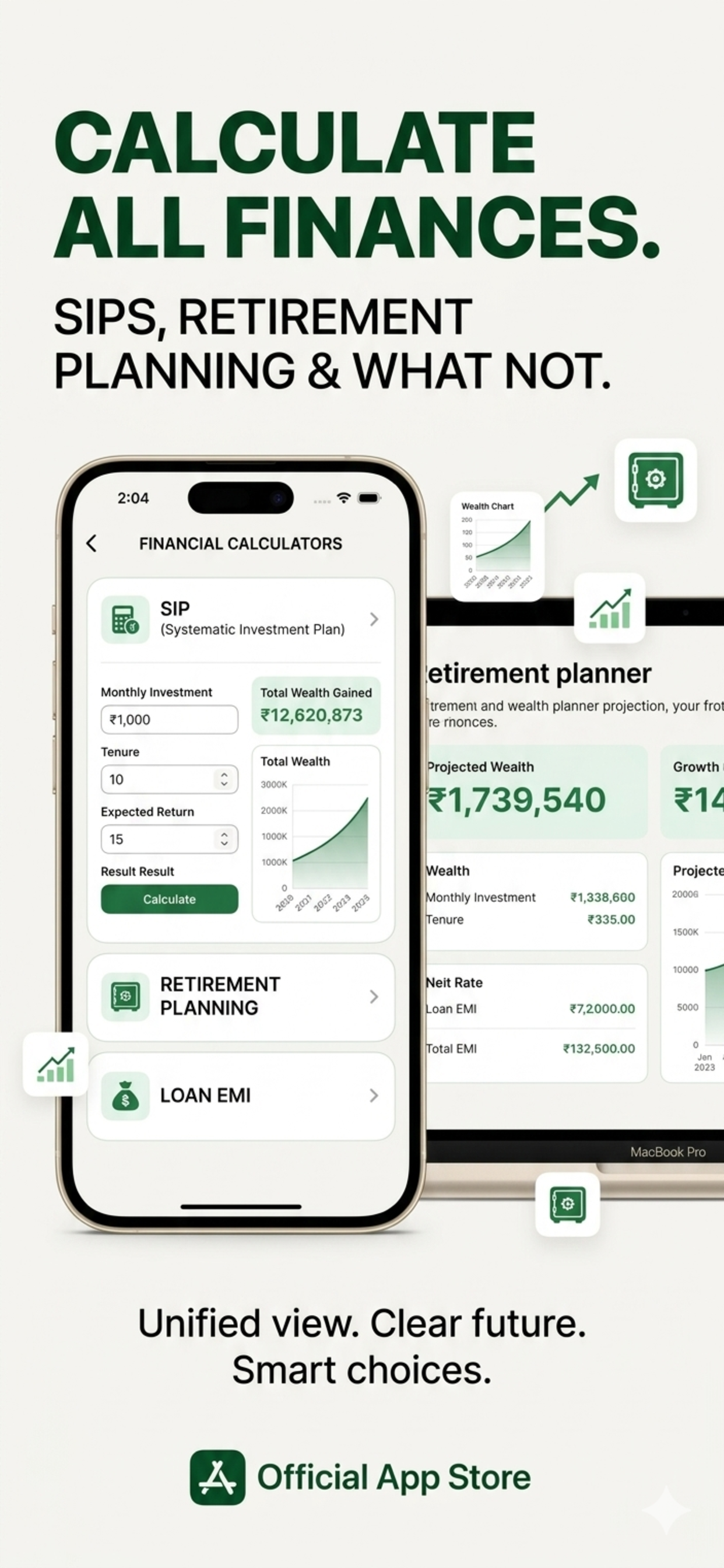 EMI Calculator Pro : SIP, SWP