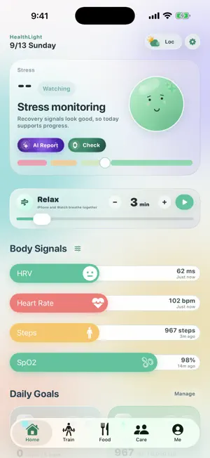 HealthLight screenshot 1