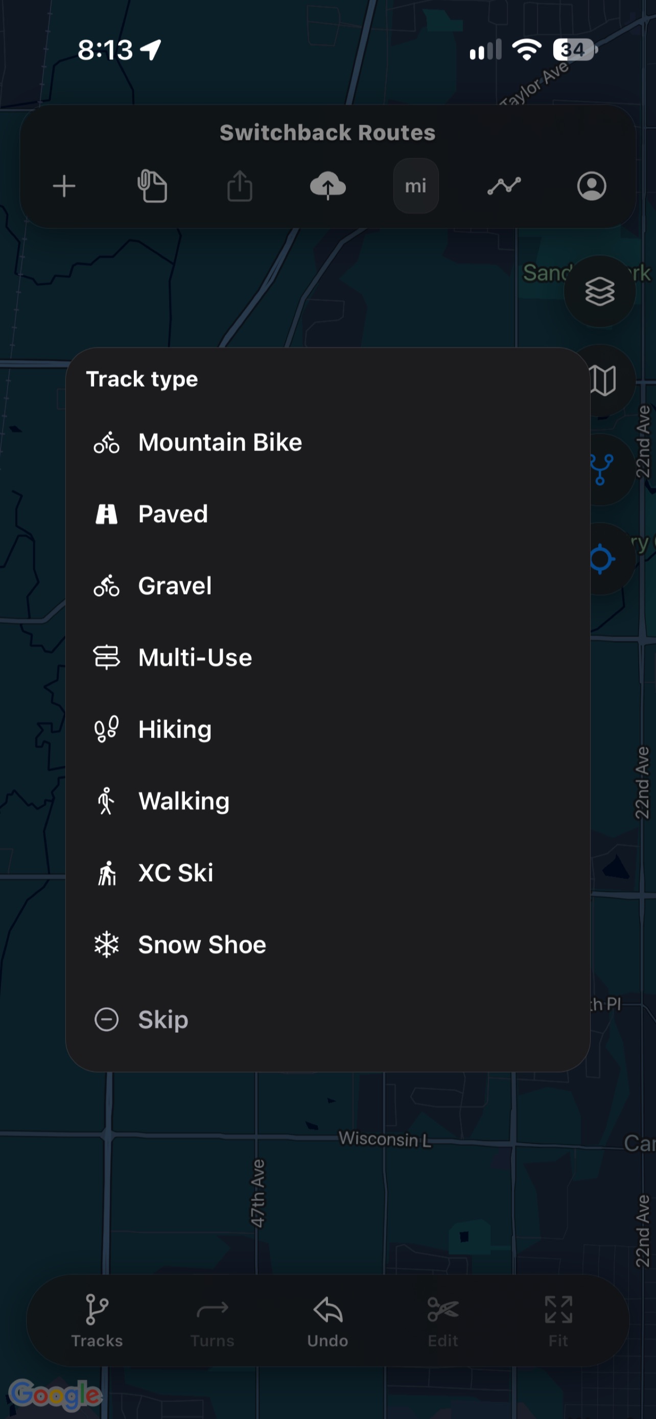 Screenshot 3 of Switchback Routes