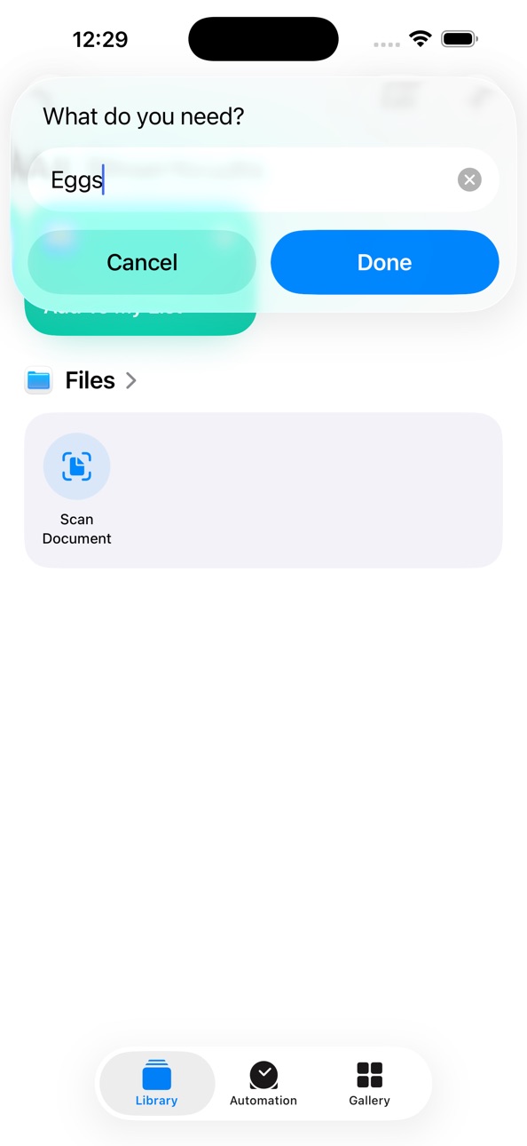 iPhone screenshot