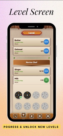 Word Bake: Crossword Game iPhone screenshot