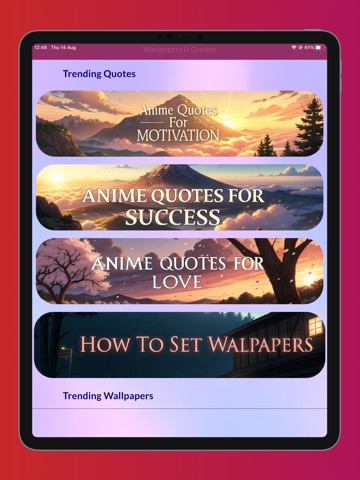 Anime wallpapers 4k. iPad screenshot
