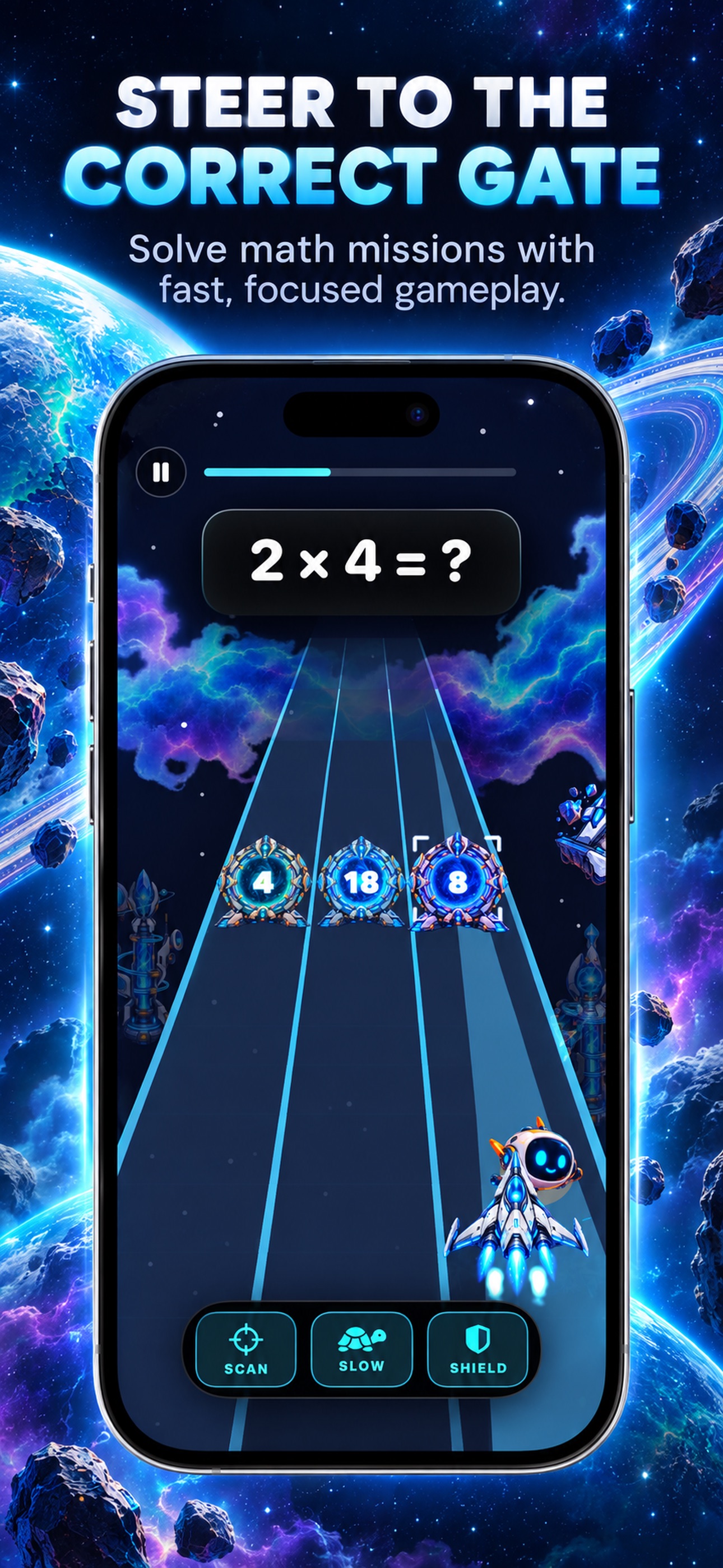 Screenshot 1 of Math Starship: Fun Math Games