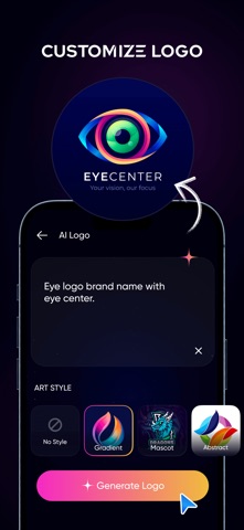 AI Logo Maker & Logo AI Design iPhone screenshot