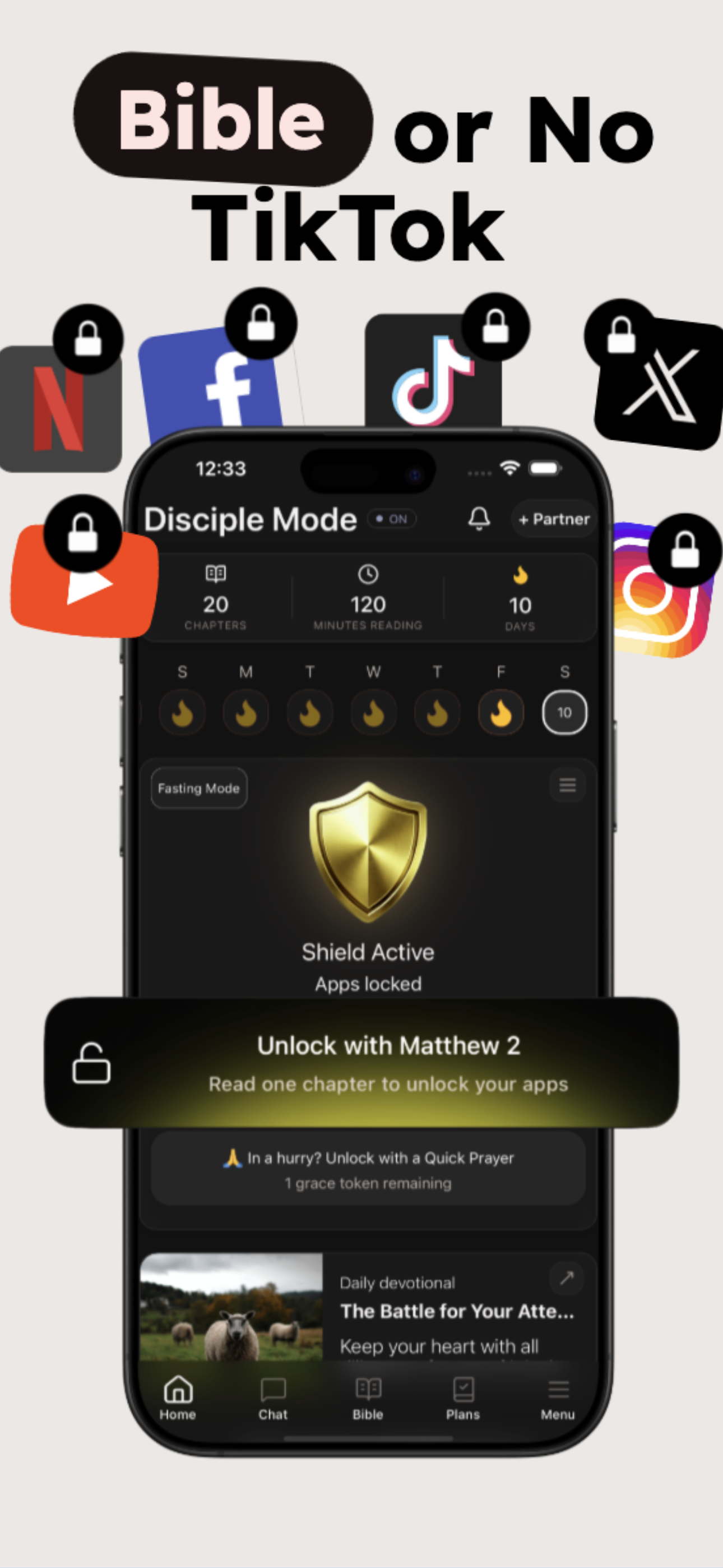 Disciple Mode: Bible Lock